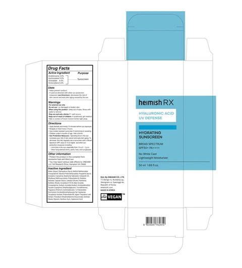 HEIMISH RX HYALURONIC ACID HYDRATING SUNSCREEN 포장