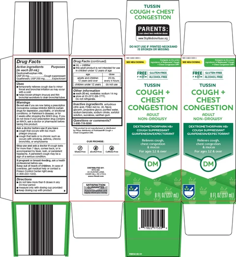 tussin cough and chest congestion 포장