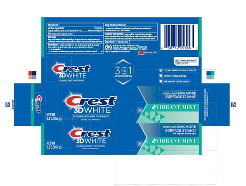 Crest 3D WhiteVibrant Mint 포장