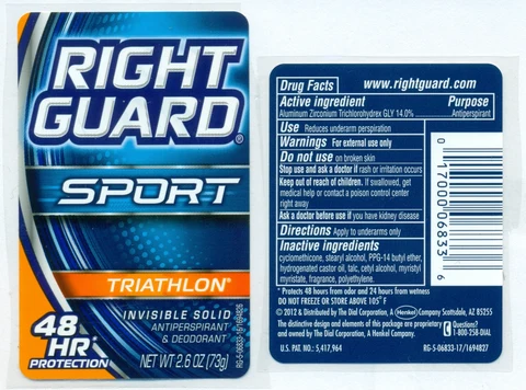 Right Guard Sport I.S. Antiperspirant Deodorant Triathlon packaging