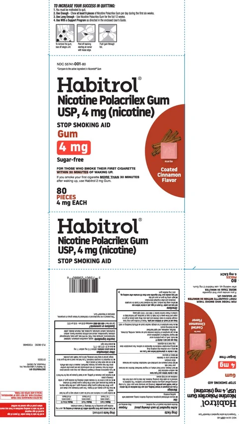 Habitrol Nicotine Polacrilex 4 mg Coated Cinnamon packaging