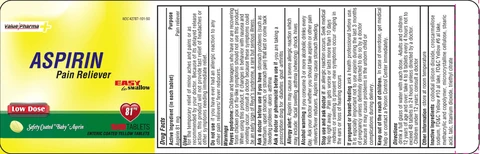 Value Pharma Aspirin Pain Reliever 포장