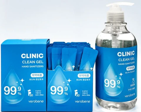 VEROBENE CLINIC CLEAN Gel HAND SANITIZERS 포장