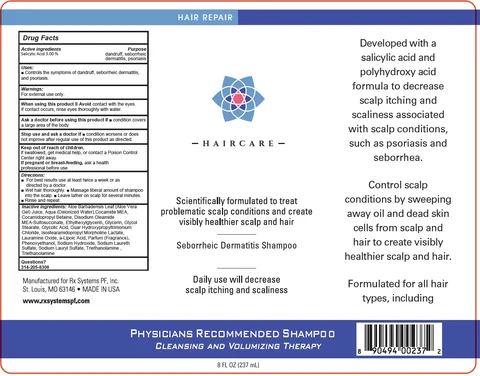 HAIRCARE Physicians Recommended packaging