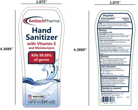 AntiochPharma Hand Sanitizer 포장