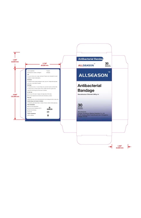 AllSeason Antibacterial Bandage 포장