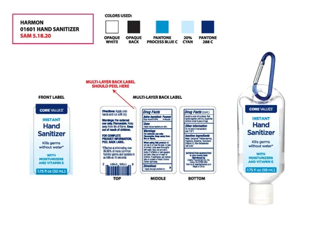 INSTANT HAND SANITIZER packaging