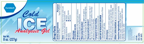 Curetech Cold Ice Analgesic Gel 포장