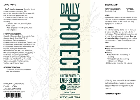 Daily Protect Mineral Sunscreen 포장