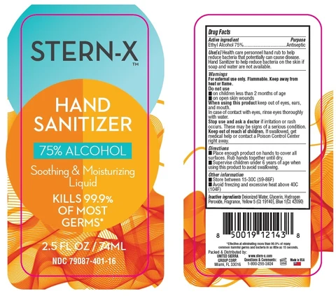 STERN-X HAND SANITIZER 포장