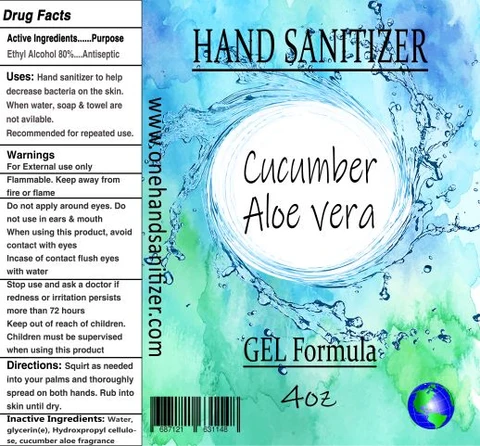 4oz cucumber aloe vera