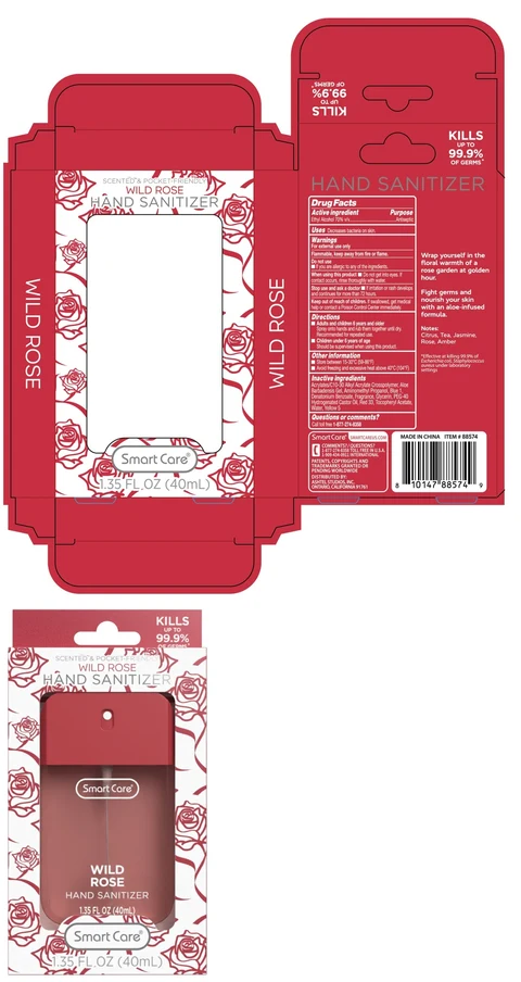 Smart Care WILD ROSE HAND SANITIZER 포장