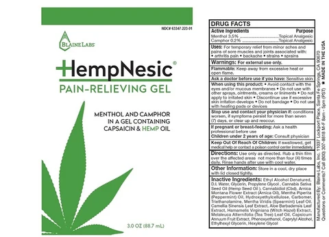 HempNesic 포장