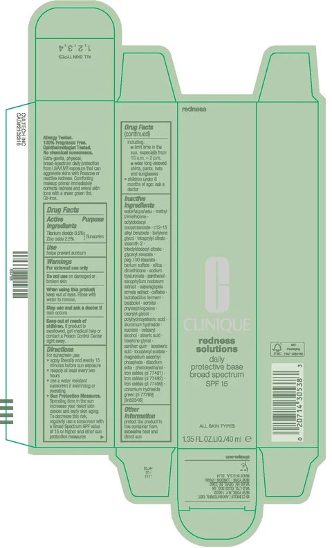 REDNESS solutions DAILY PROTECTIVE BASE BROAD SPECTRUM SPF 15 포장