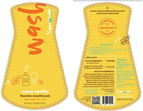 Super Vanilla Fluoride Mouthwash 포장