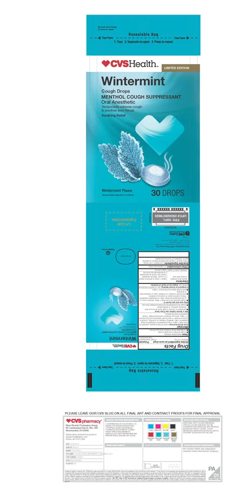 Wintermint Cough Drops packaging