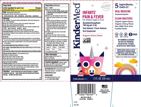 Infants Pain and Fever packaging