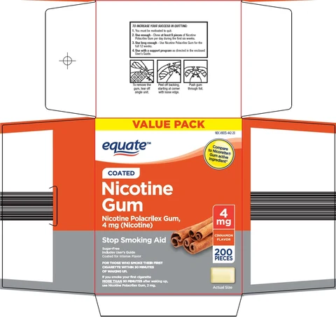 equate Nicotine packaging