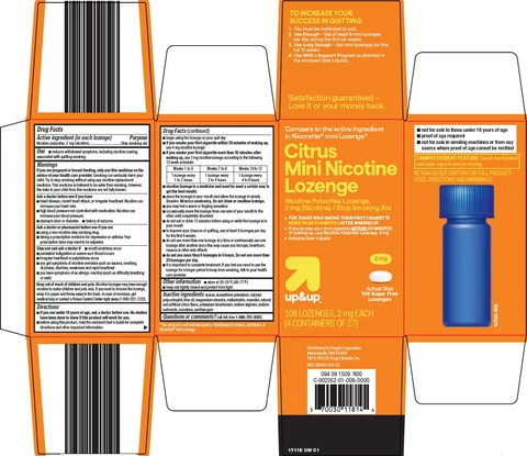 up and up citrus mini nicotine 포장