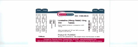 Loratadine packaging