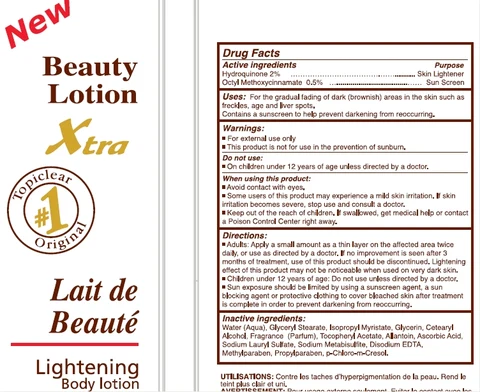 Topiclear Xtra beauty 포장