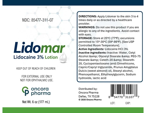 Lidomar packaging