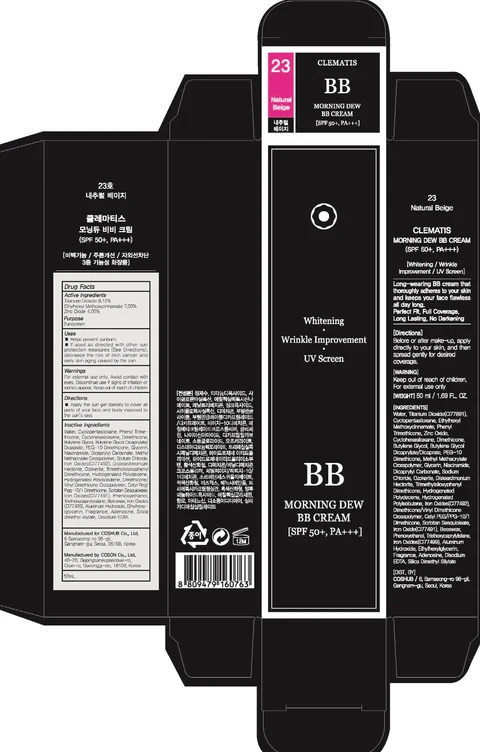 CLEMATIS Morning dew BB 23 Natural Beige packaging