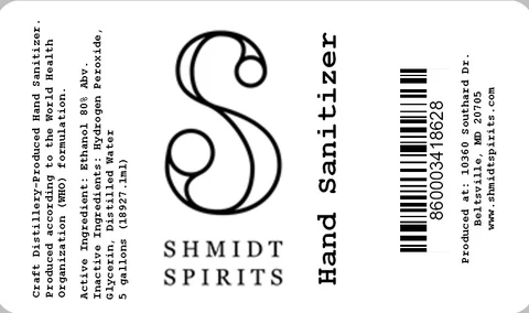 Hand Sanitizer packaging