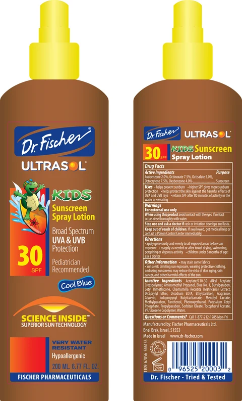 UltrasolSunscreenKIDS Sunscreen Spray Lotion SPF 30 포장