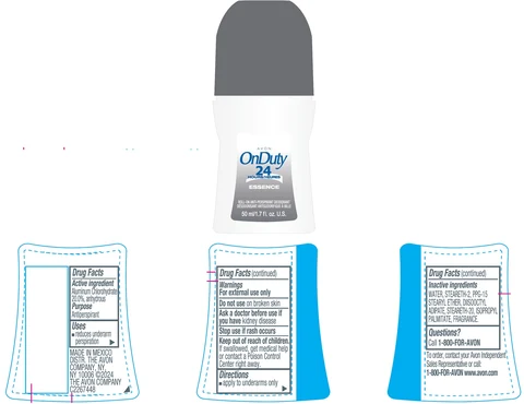 AVON OnDuty 24 Hours EssenceRoll-On Anti-Perspirant Deodorant 포장