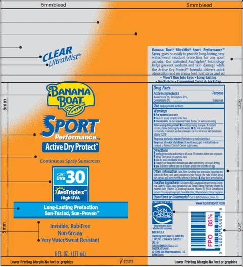 Banana Boat Sport Performance SPF 30 포장