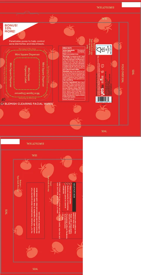 Blemish Clearing Facial Wipes 포장