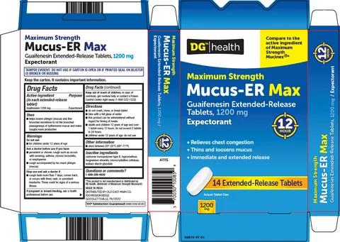 dg health mucus er max packaging