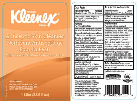 Kleenex Antiseptic Skin Cleanser 포장