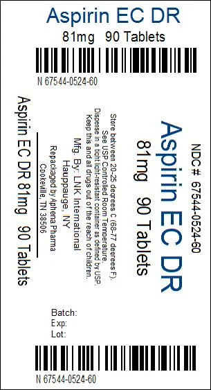 Aspirin EC 포장