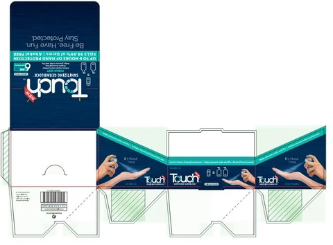 Touch Carton Display Ocean Mist