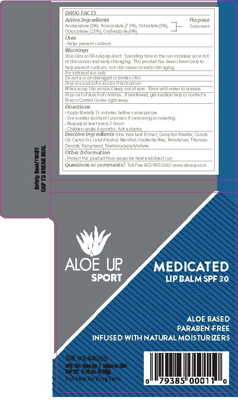ALOE UP MEDICATED LIP BALMSPF 30 포장
