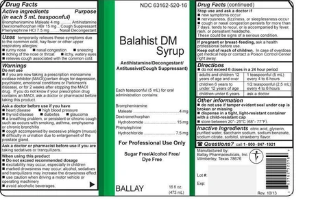 BalahistDM Syrup 포장