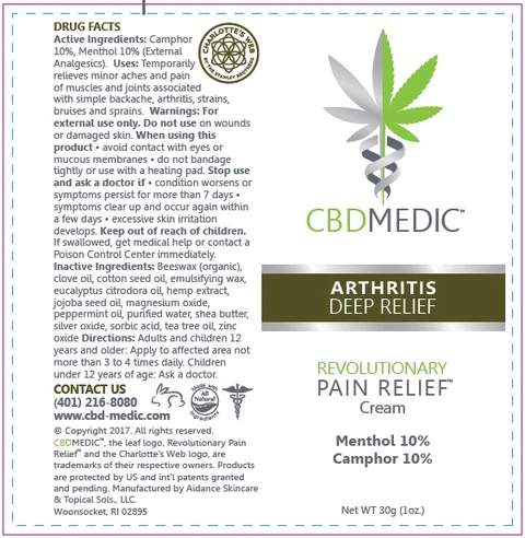 CBD Medic - Arthritis Deep Relief packaging