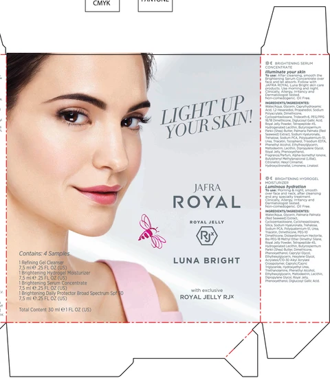 Jafra Royal Luna Bright Kit packaging