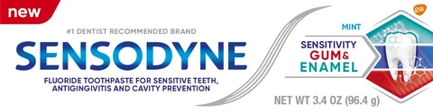 SENSODYNE Sensitivity Gum and Enamel Mint 포장