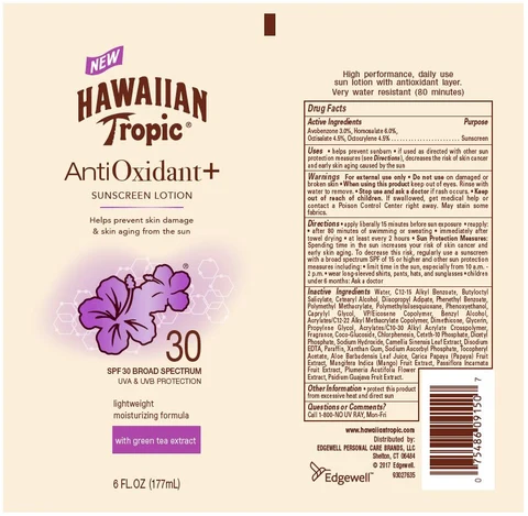 Hawaiian Tropic packaging