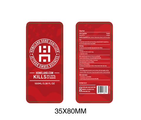 HAND SANITIZER 포장