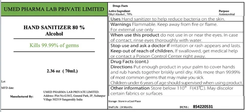 Hand Sanitizer packaging