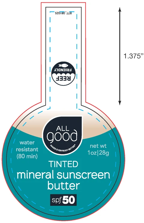 All Good Tinted Mineral Sunscreen Butter SPF 50 포장