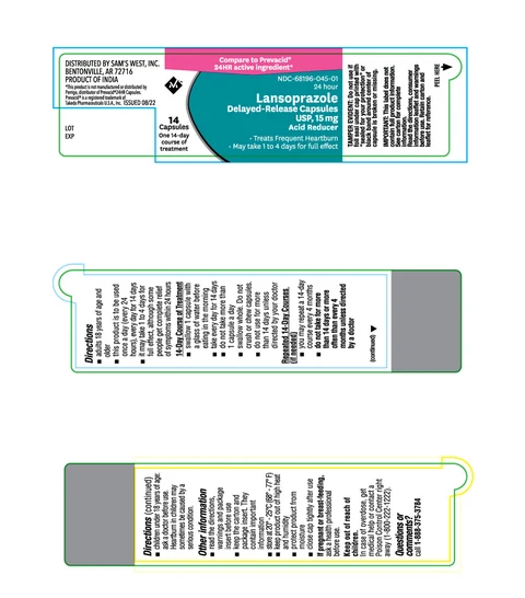 Lansoprazole packaging