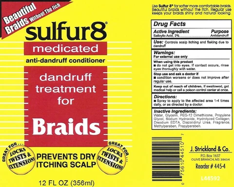 Sulfur 8 Anti-Dandruff Braid 포장