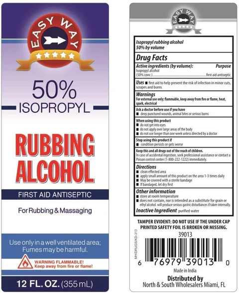 Isopropyl Rubbing Alcohol 50% 포장