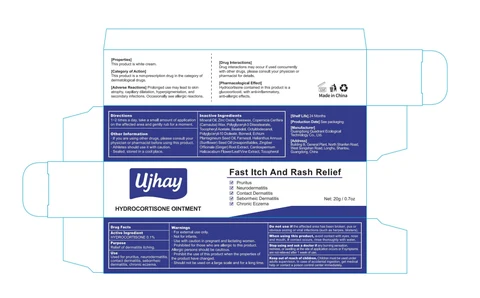 Ujhay Hydrocortisone Ointment. 포장