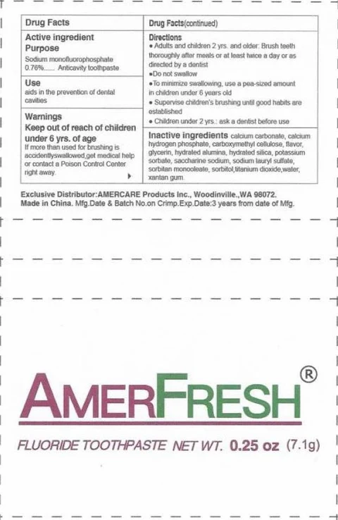 AmerFresh Fluoride 포장